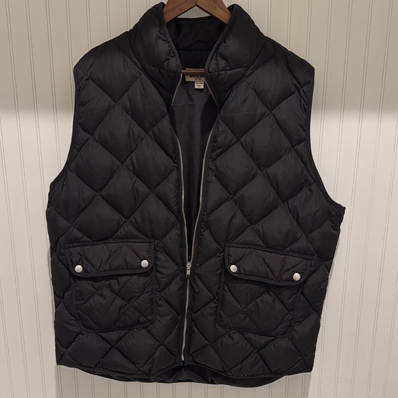 J.Crew Black Quilted Vest - Picture 1 of 2